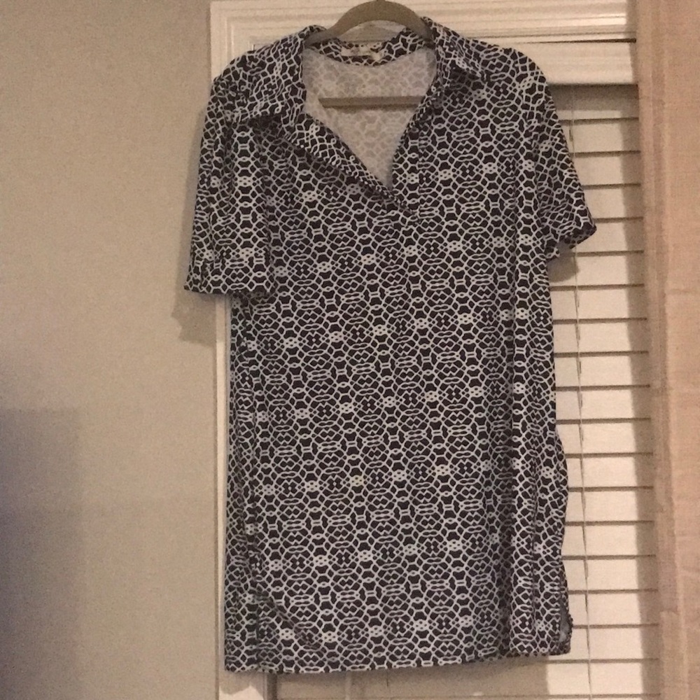 Navy & White Shift Dress